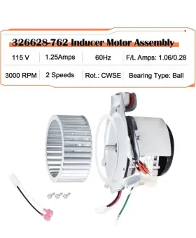326628762 HIORUCET Carrier Furnace Draft Inducer Blower Motor #3