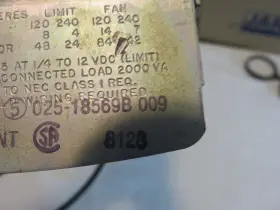 025-18569B-009 HONEYWELL Fan Limit Gas Furnace Probe York #2