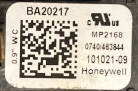 BA20217 HONEYWELL Air Pressure Switch Lennox #3