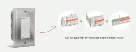 14-4400 INFRATECH Switch Single Wall Plate Gang Box #2 14-4400 INFRATECH Switch Single Wall Plate Gang Box #2