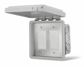 14-4415 INFRATECH Switch Dual Flush Mount Weatherproof Cover 14-4415 INFRATECH Switch Dual Flush Mount Weatherproof Cover