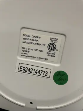 CD08210 LASKO Bathroom Heater Fan #2 CD08210 LASKO Bathroom Heater Fan #2