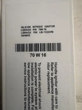 70W16 LENNOX ARMSTRONG DUCANE Furnace Igniter