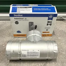 4PVL-T3 M-G DURAVENT INC Pellet Vent Single Tee