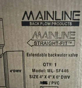 ML-SF446 MAINLINE Pvc Water Valve