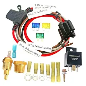 JDQ1DG MAXCOOLING Electric Fan Wiring Relay Thermostat Kit