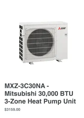 MXZ-3C30NA MITSUBISHI Zone Heat Pump Unit Split #3