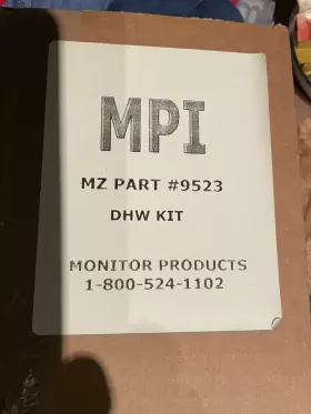 9523 MONITOR High Efficiency Gas Boiler Dhw Kit 9523 MONITOR High Efficiency Gas Boiler Dhw Kit