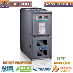 MGM80SE110C5A MRCOOL Gas Furnace Afue Position Single