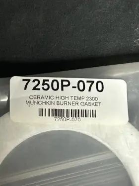 7250P-070 MUNCHKIN Ceramic High Burner Gasket #2 7250P-070 MUNCHKIN Ceramic High Burner Gasket #2