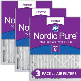20X35X2M8-3 NORDIC PURE Pleated Merv Air Filter