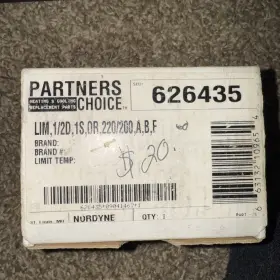 626435 NORDYNE Gas Furnace Limit Switch 626435 NORDYNE Gas Furnace Limit Switch