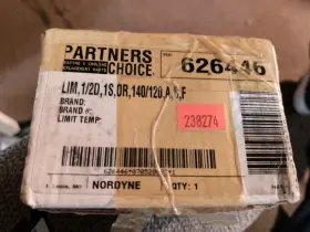 626446 NORDYNE Partners Choice Gas Furnace Limit Switch 626446 NORDYNE Partners Choice Gas Furnace Limit Switch