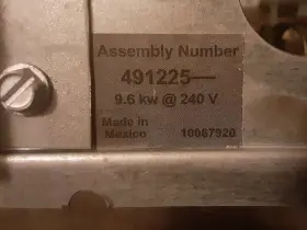491225 NORDYNE INTERTHERM MILLER Electric Heat Element #2 491225 NORDYNE INTERTHERM MILLER Electric Heat Element #2