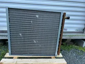 HWC24X24 OUTDOOR FURNACE SUPPLY Water Air Heat Exchanger Coil