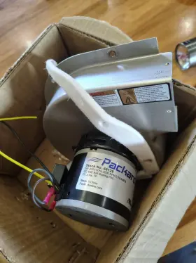66128 PACKARD Draft Inducer Furnace Motor Trane #2