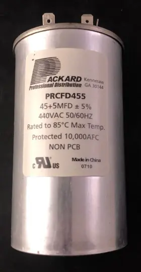 PRCD4075 PACKARD Motor Capacitor Uf Mfd Volt Round