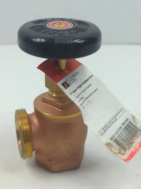 402338 PLUMMERS EDGE Angle Steam Radiator Valve Female Male
