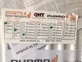 F072206006011300 PURMO Ecostyle Hydronic Panel Radiator #2