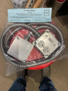 FWPP15 R-J FURNACE WHIPS INC Whip Volts Amp Switch