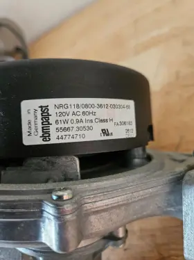E50C RINNAI / / EBM PABST Blower Fan Motor Nrg Gaskets #3