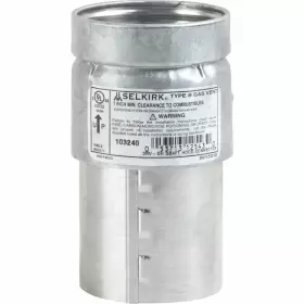 053713125829 SELKIRK Draft Hood Connector Single Wall Deg