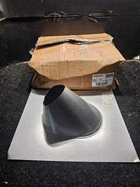 104830 SELKIRK Rv Gas Vent Adj Roof Flashing Galvanized Steel