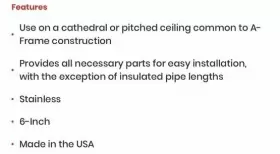 77925 SELKIRK Ultra Pitched Ceiling Stai Kit #2
