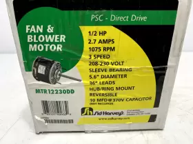 MTR12230DD SID HARVEY Harveys Blower Motor Rpm #2