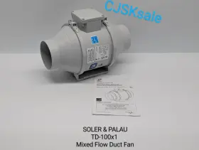 TD-100X1 SOLER PALAU Flow Duct Fan