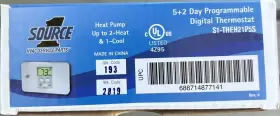 S1-THEH21P5S HEAT Pump Programmable Digital Thermostat #2