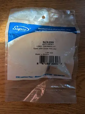 SLS200 SUPCO Furnace Thermostat Auto Terminal