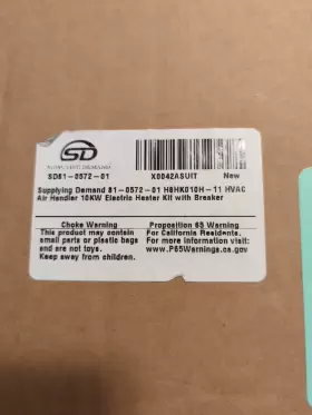 904411 SUPPLYING DEMAND Electric Heat Element Kit