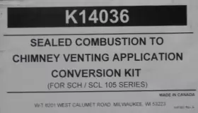 K14036 THERMOFLO Chimney Vent Adapters Sch Oil Furnaces #3