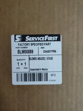 D342077P06 TRANE American Standard Furnace Inducer Blower