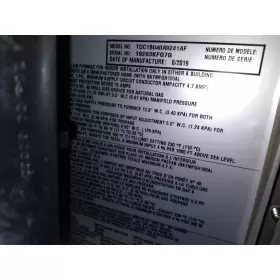 TDC1B040A9241AF TRANE Downflow Horizontal Psc Gas Furnace #3