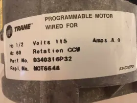 TUY080R9V3A5 TRANE Blower Motor Module