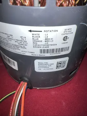 K55HXRDV-1888 EMERSON Furnace Blower Motor #3