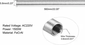 A18082900UX0142 UXCELL Heating-element Coil Wire Kiln Furnace #2