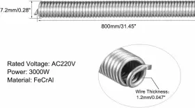 A18082900UX0161 UXCELL Heating-element Coil Wire #2