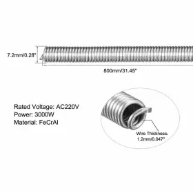 YTEW9463 UXCELL Heating-element Coil Wire Kiln Furnace #3