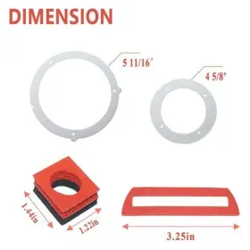 310316-751 VKQ Gasket Carrier Draft Inducer Motor Housing Kit #2