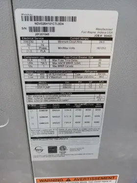 NDV026H101CTL0DA WATER-FURNACE Unit #2 NDV026H101CTL0DA WATER-FURNACE Unit #2