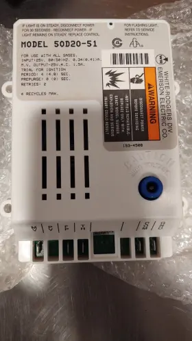 50D20-51 WHITE-RODGERS Spark Ignition Blower Control Board #2