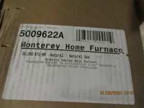 5009622A WILLIAMS Monterey Gas Fired Wall Furnace Ng Afue #2