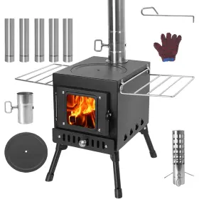 758332929123 XDCFLA Wood Burning Stove Chimney Pipes Camping