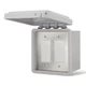 Infratech 14-4425 120V 20 AMP Dual On/Off Switch Surface Mount w/ Gang Box