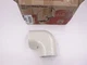 Pack of 6 Fortress LK92I Line Set Cover 3.5" 90&deg; Flat Elbow Ivory