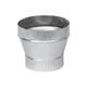 Imperial Manufacturing Increaser 3 " Dia. To 4 " Dia. Galvanized 24 Ga Crimp On