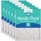 Nordic Pure 12X20X1 Actual Size 11 1/2 X 19 1/2 X 3/4 Pleated Merv 14 Air